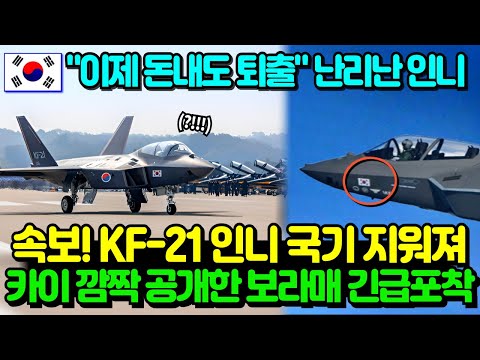 "이젠 돈 내도 퇴출" 카이 깜짝 공개한 인니 국기 지워진 KF-21!